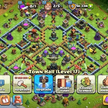 Clash of Clans Accounts High-End LV 128|TH 17|HH 11|Limited Skin|BK 33,AQ 21,GW 12,MP 30,RC 23,DD 14|BM 5|1.706 Gem|CN