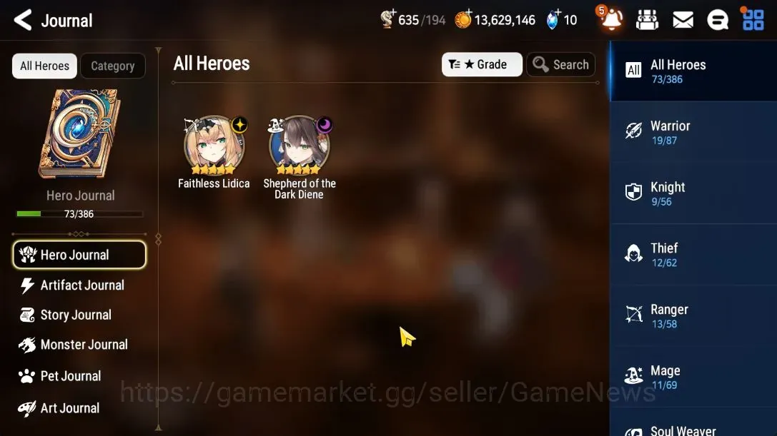 Epic Seven Accounts Limited Hero GLOBAL UnVerif|NewEra|2ML(Sheperd Dark Diene,Faith Lidica)+Ivana,TA 1
