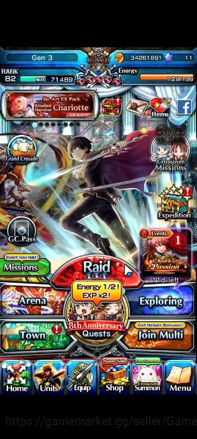 Grand Summoners Accounts Global|Rank 82|18 Ascend|InumutaTW,Isliid Pinnacle image 1