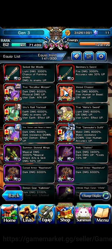 Grand Summoners Accounts Global|Rank 82|18 Ascend|InumutaTW,Isliid Pinnacle image 9