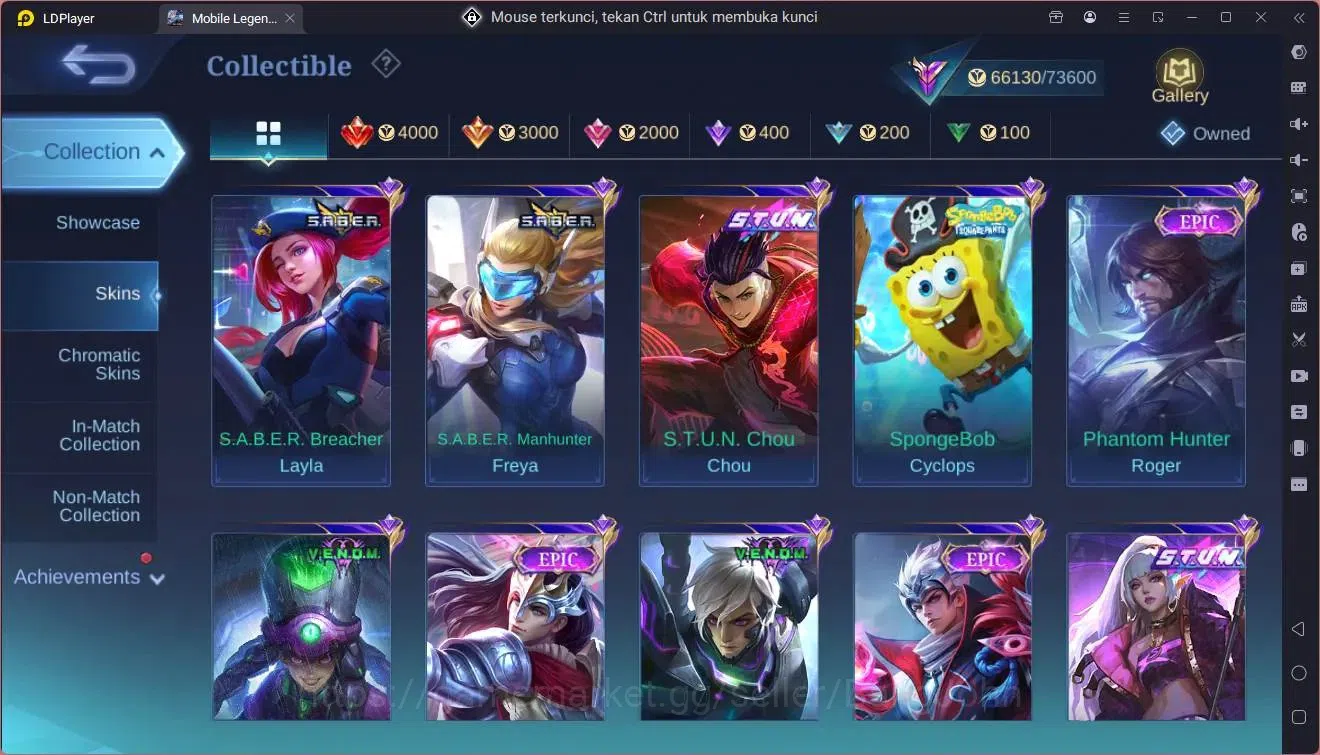 Mobile Legends: Bang Bang Accounts Global|Hero 132|Skin 275|Renowned|11.11 GS|KOF Kar image 10