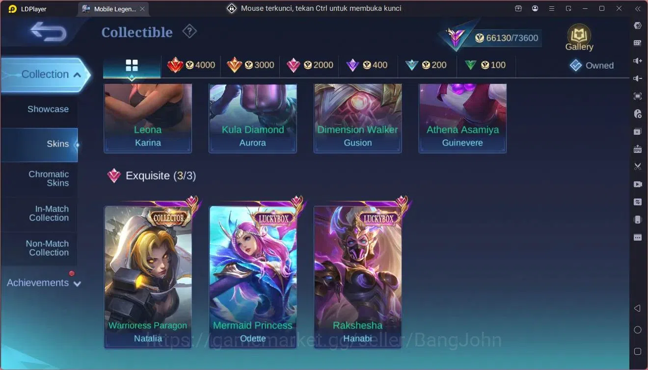 Mobile Legends: Bang Bang Accounts Global|Hero 132|Skin 275|Renowned|11.11 GS|KOF Kar image 8