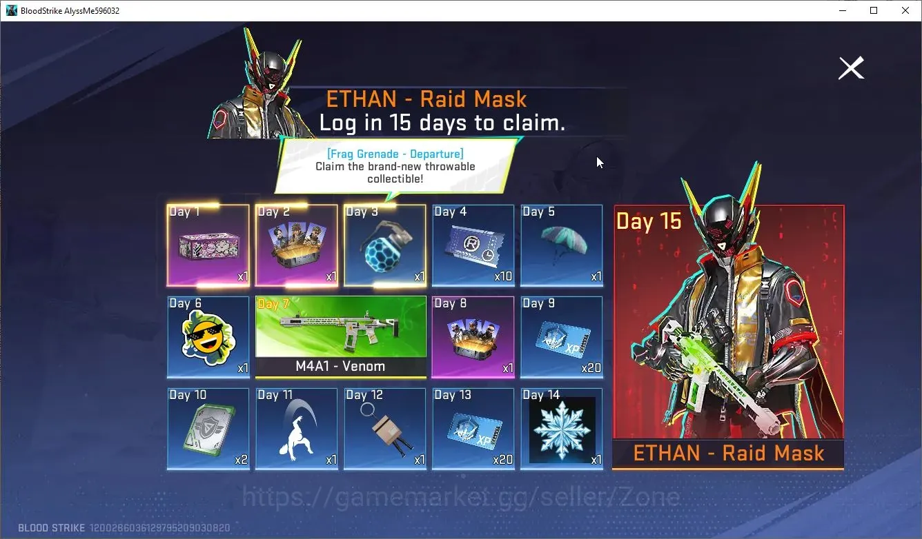 Blood Strike Accounts Starter ASIA|Fresh Starter Polosan ETERNAL KAG-6 - Star Chaser|NetEase|Check SS(BS771Z) 1