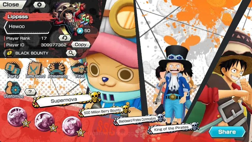 One Piece Bounty Rush Accounts Global |EX 5|PR 17|Marshall D. Teach Max,Kuzan Max image 9