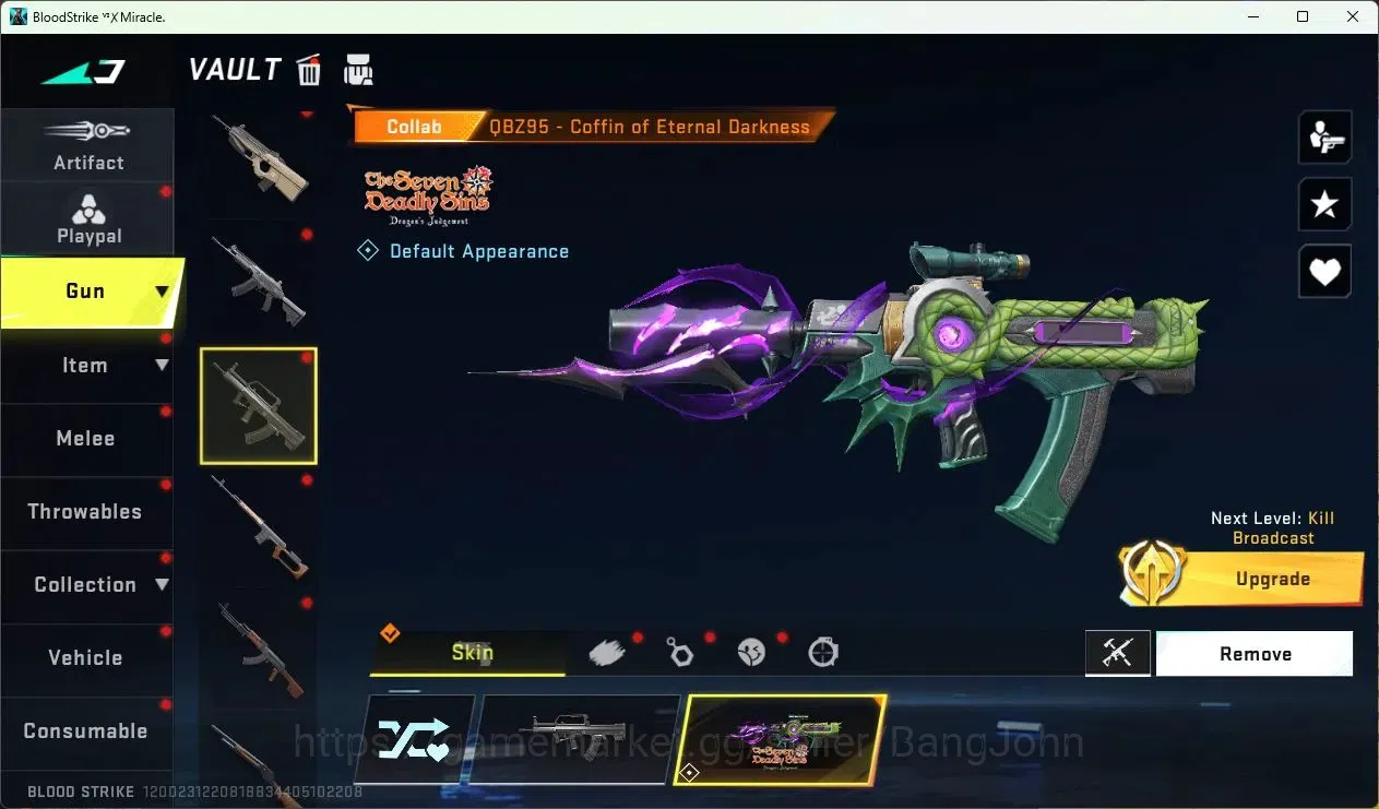 Blood Strike Accounts ASIA | Collab QBZ95-Coffin Of Eternal | Limited MP image 20