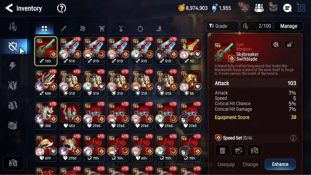 Epic Seven Accounts Limited Hero GLOBAL Unverif|New Era|3 ML(LC Bellona,US Choux,R Violet)+TA Coli,Landy|PoH ON|Free Summon 10