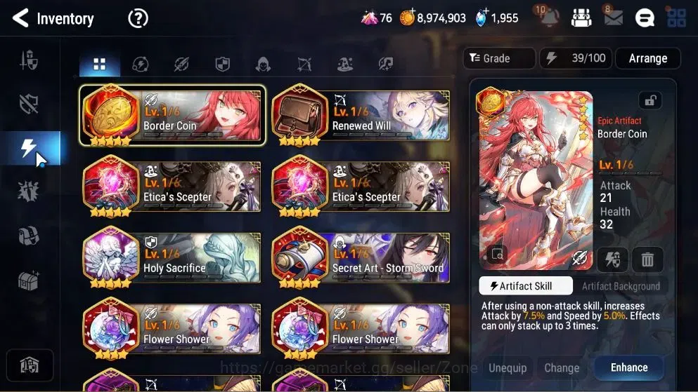 Epic Seven Accounts Limited Hero GLOBAL Unverif|New Era|3 ML(LC Bellona,US Choux,R Violet)+TA Coli,Landy|PoH ON|Free Summon 11