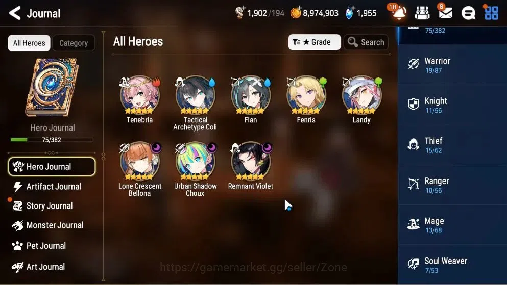 Epic Seven Accounts Limited Hero GLOBAL Unverif|New Era|3 ML(LC Bellona,US Choux,R Violet)+TA Coli,Landy|PoH ON|Free Summon 7