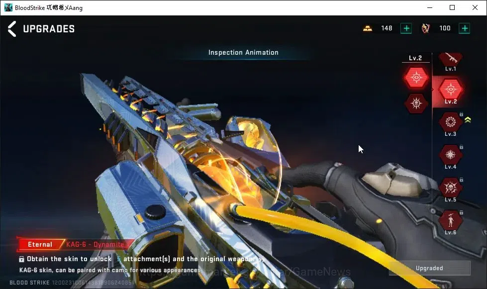 Blood Strike Accounts ASIA|3 ETERNAL[M4A1 Lv2,M700 Lv3,KAG-6 Lv2]|Melee  image 14