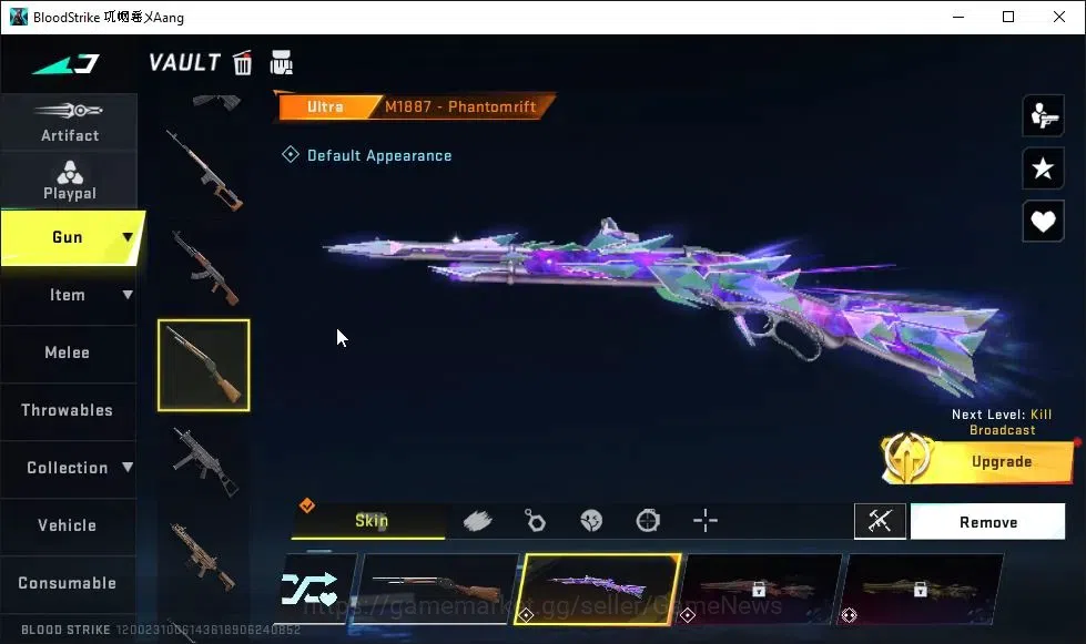Blood Strike Accounts ASIA|3 ETERNAL[M4A1 Lv2,M700 Lv3,KAG-6 Lv2]|Melee  image 20