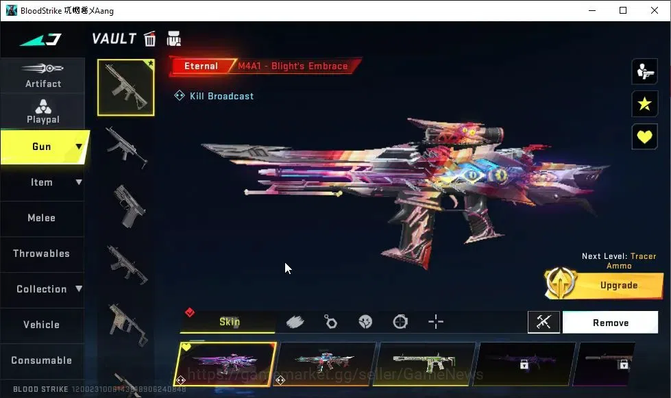 Blood Strike Accounts ASIA|3 ETERNAL[M4A1 Lv2,M700 Lv3,KAG-6 Lv2]|Melee  image 3