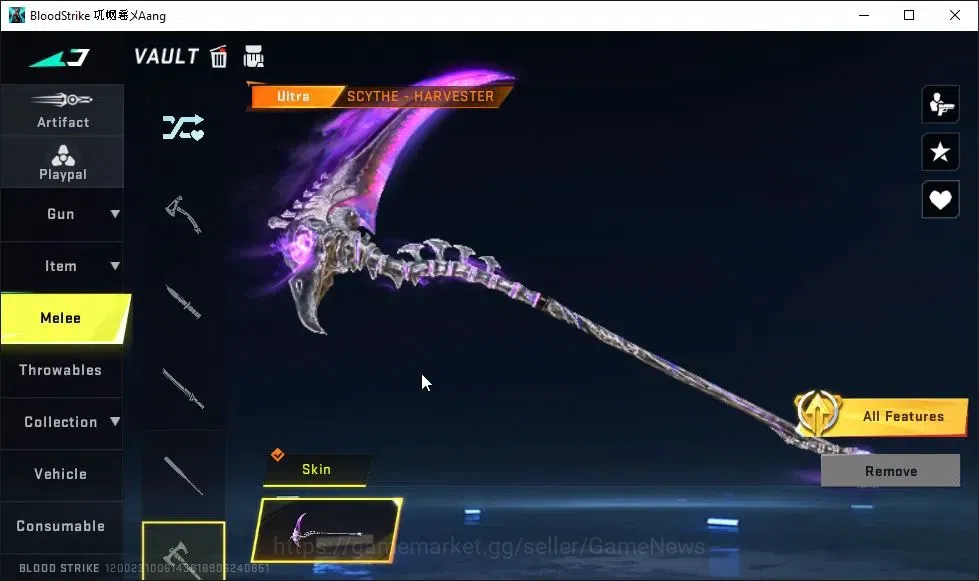 Blood Strike Accounts ASIA|3 ETERNAL[M4A1 Lv2,M700 Lv3,KAG-6 Lv2]|Melee  image 5