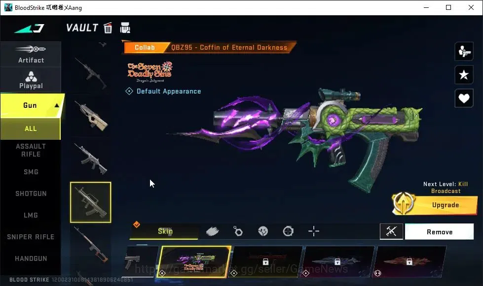 Blood Strike Accounts ASIA|3 ETERNAL[M4A1 Lv2,M700 Lv3,KAG-6 Lv2]|Melee  image 7