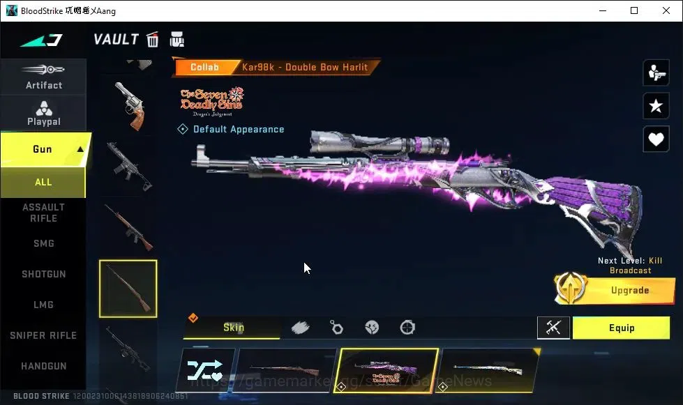 Blood Strike Accounts ASIA|3 ETERNAL[M4A1 Lv2,M700 Lv3,KAG-6 Lv2]|Melee  image 8