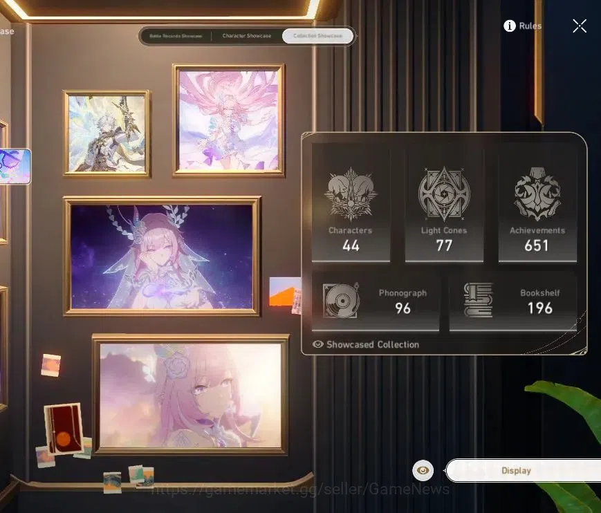 Honkai Star Rail Accounts Asia|TL 70|Anaxa Prem Team|13 Limited|[SW LV.999 E image 3