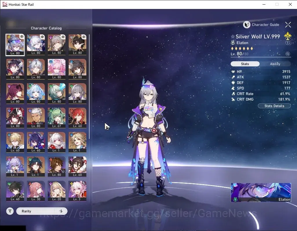 Honkai Star Rail Accounts Asia|TL 70|Anaxa Prem Team|13 Limited|[SW LV.999 E image 5