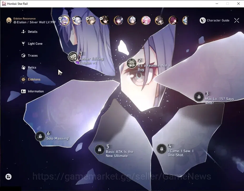 Honkai Star Rail Accounts Asia|TL 70|Anaxa Prem Team|13 Limited|[SW LV.999 E image 6