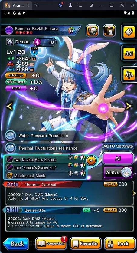 Grand Summoners Accounts End-Game Global | Rank 60 | 9 Ascend | Chloe TW, Summer Miyu TW, Running Rabbit Rimuru TW, Last 10