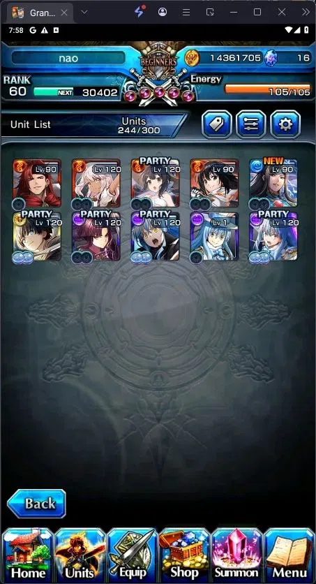 Grand Summoners Accounts End-Game Global | Rank 60 | 9 Ascend | Chloe TW, Summer Miyu TW, Running Rabbit Rimuru TW, Last 5