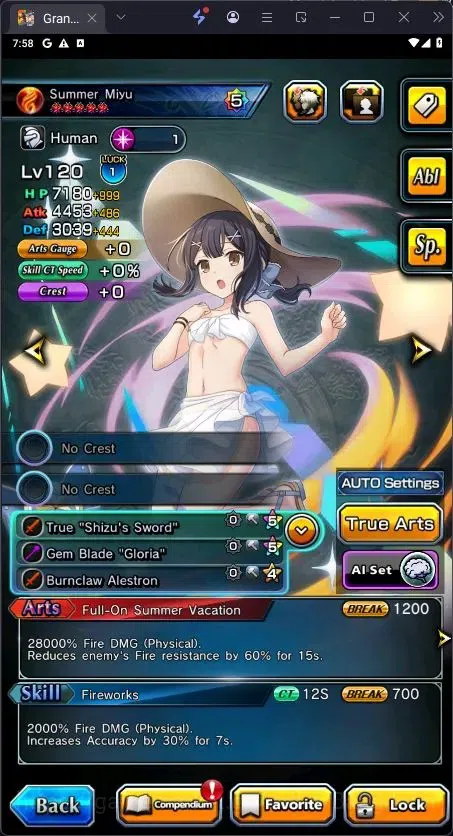 Grand Summoners Accounts End-Game Global | Rank 60 | 9 Ascend | Chloe TW, Summer Miyu TW, Running Rabbit Rimuru TW, Last 8