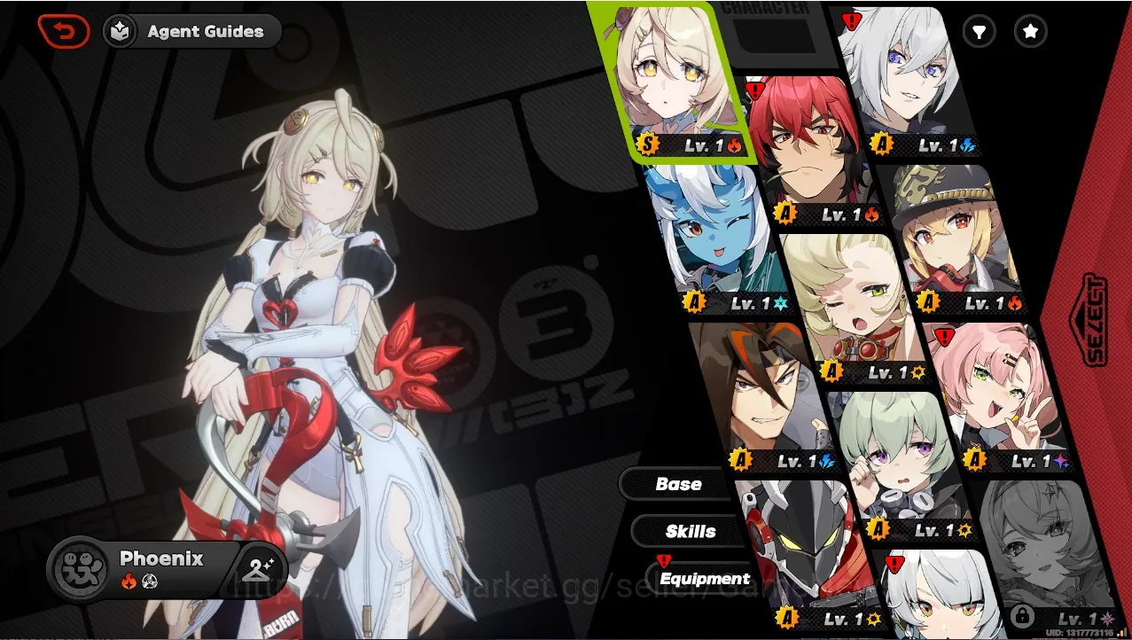 Zenless Zone Zero Accounts Starter Asia|Starter Prologue|IK 05|1K Polychrom|1 Limited|1 Limited (Phoenix Refaella)| All 1