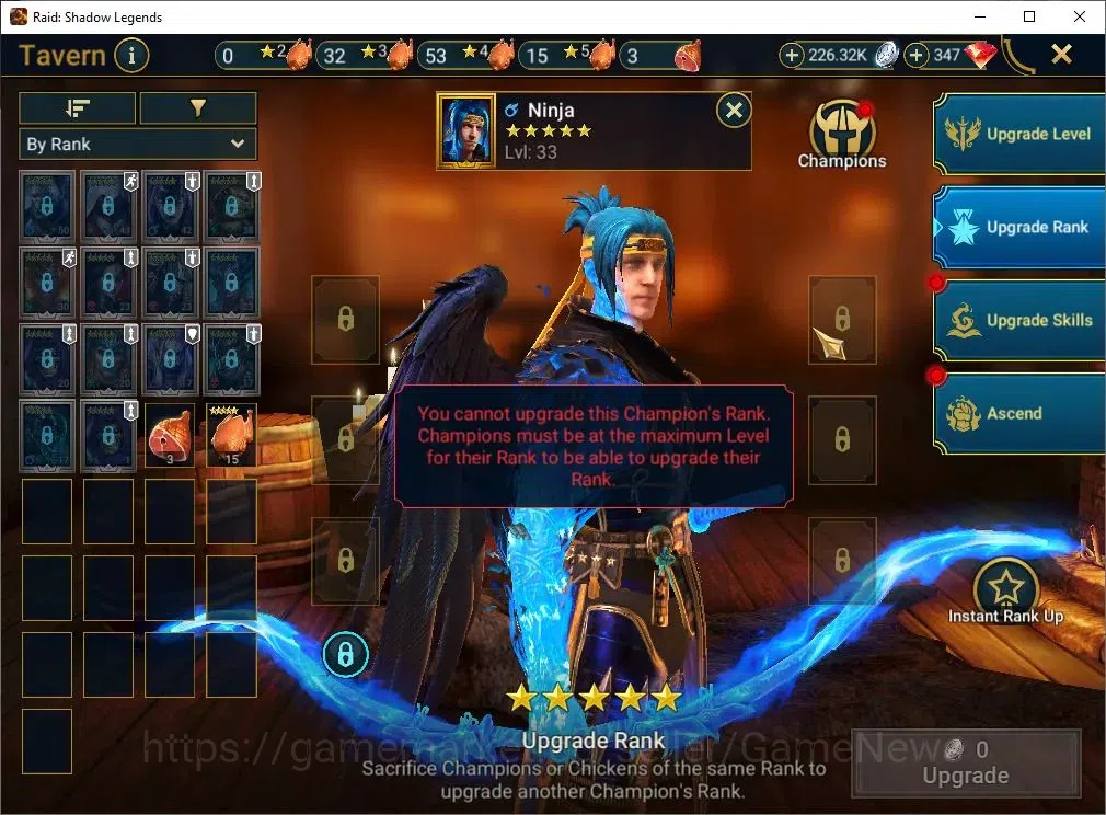 Raid: Shadow Legends Accounts Mid-Game Lv 33|923K Power|16 Legend(Ninja,Artax,Ezio,Mc Angelo,Corvis,Wukong,Alice,Etc)|54K 18