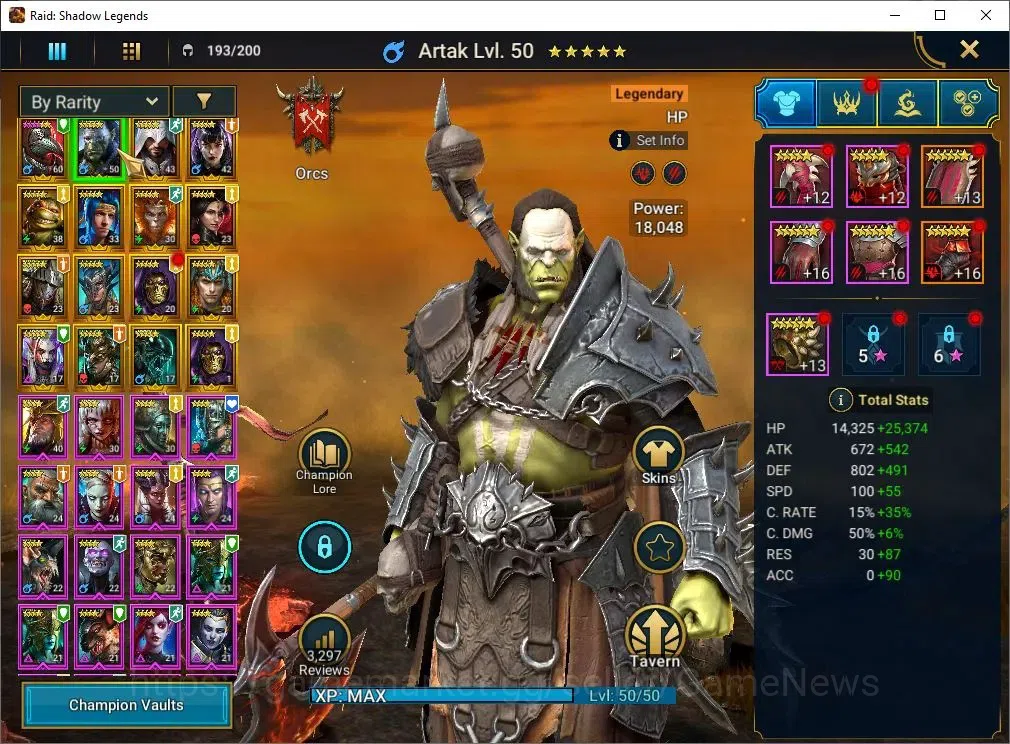 Raid: Shadow Legends Accounts Mid-Game Lv 33|923K Power|16 Legend(Ninja,Artax,Ezio,Mc Angelo,Corvis,Wukong,Alice,Etc)|54K 5