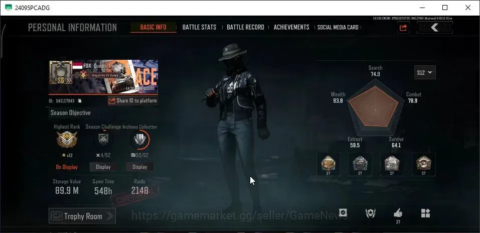 Arena Breakout Accounts MOBILE|Level 30|SV 89,9M|CV 82,3M |Battle Machete| image 2
