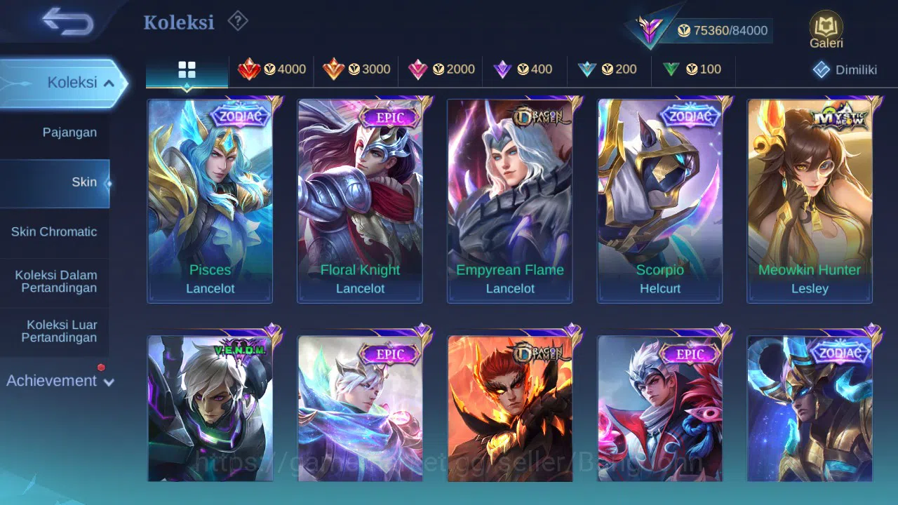 Mobile Legends: Bang Bang Accounts GLOBAL Hero 123 Skin 302 | JJK Yin | Aspir Vexana  image 5