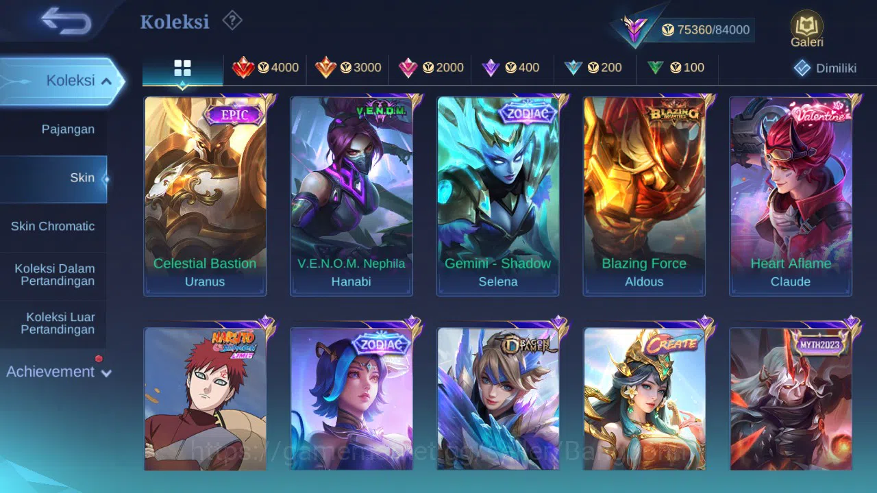 Mobile Legends: Bang Bang Accounts GLOBAL Hero 123 Skin 302 | JJK Yin | Aspir Vexana  image 6