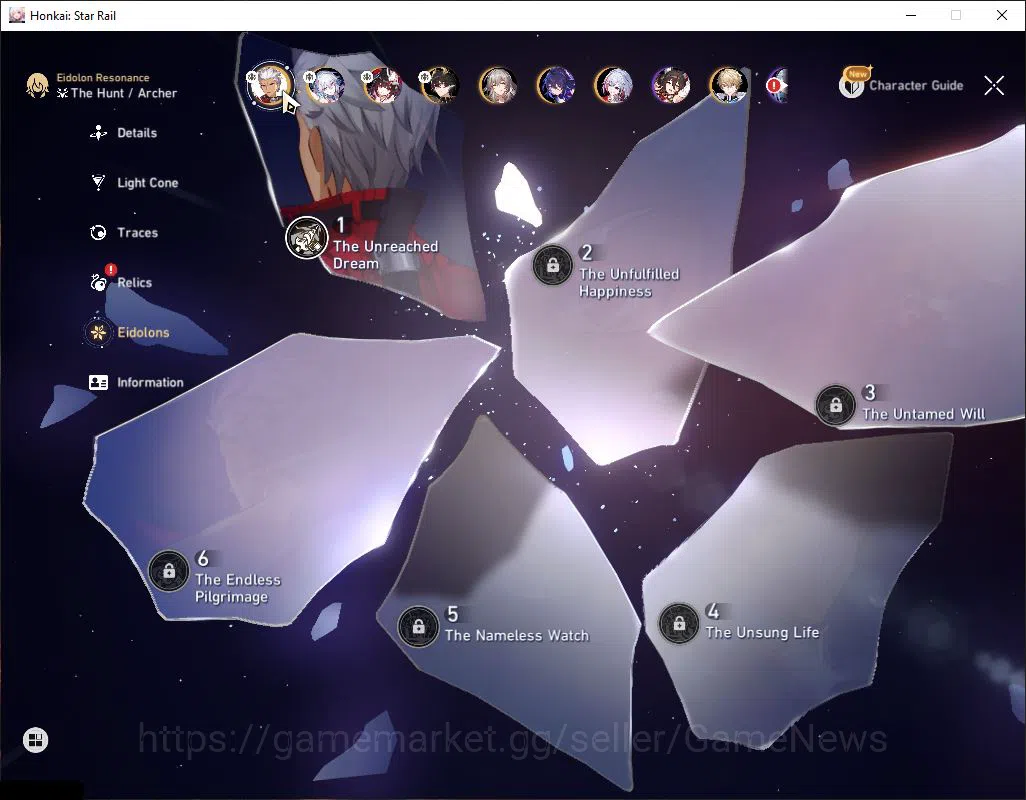 Honkai Star Rail Accounts Asia|TL 54|5 Limited|Yao Guang+Sign,Sparkle,Dante, image 4