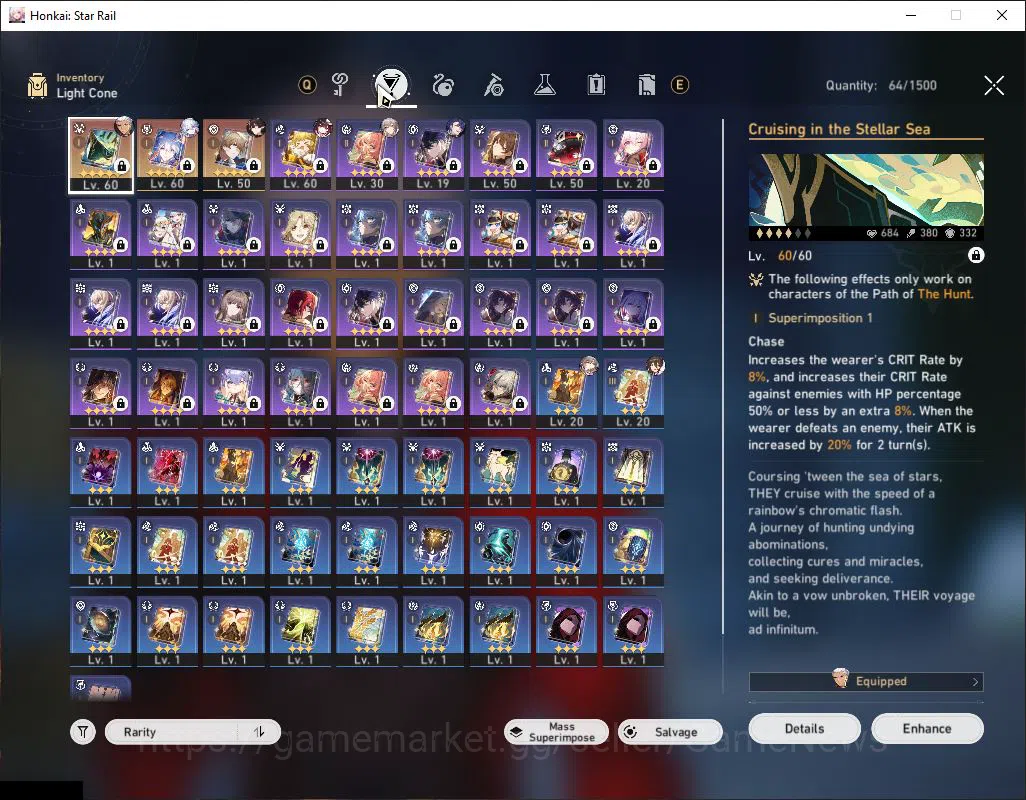 Honkai Star Rail Accounts Asia|TL 54|5 Limited|Yao Guang+Sign,Sparkle,Dante, image 5