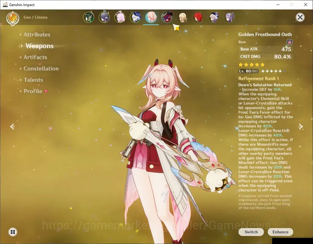 Genshin Impact Accounts ASIA|AR 56 |5 Limited +6(*5Wep)|[Nefer,Furina,Linn image 7