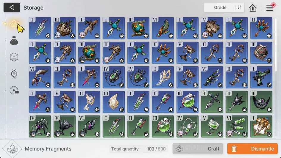 Chaos Zero Nightmare Accounts Global|Lv 33|4 SSR [Narja,Khalipe,Luke,Renoa]+9 SR(MikaM3,TressaM4,Etc)+10 SR Partners|Log 6