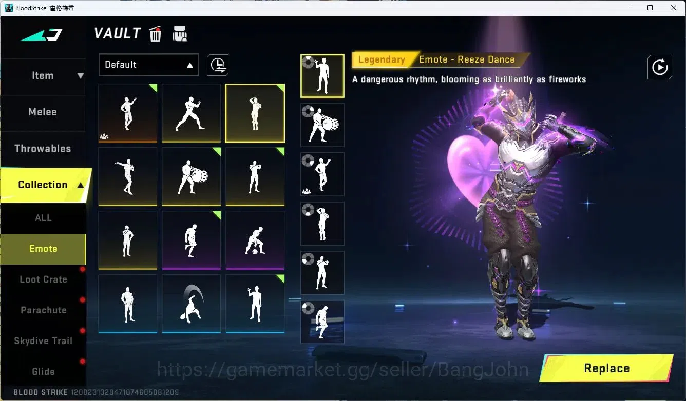 Blood Strike Accounts Rare Skin ASIA |LIMITED=BTFLY KNIFE,AR97|ULTRA=SPEAR,GLOCK,BANDAGE,MEDIC,INHELER|MORE DETAIL CEK SS 5
