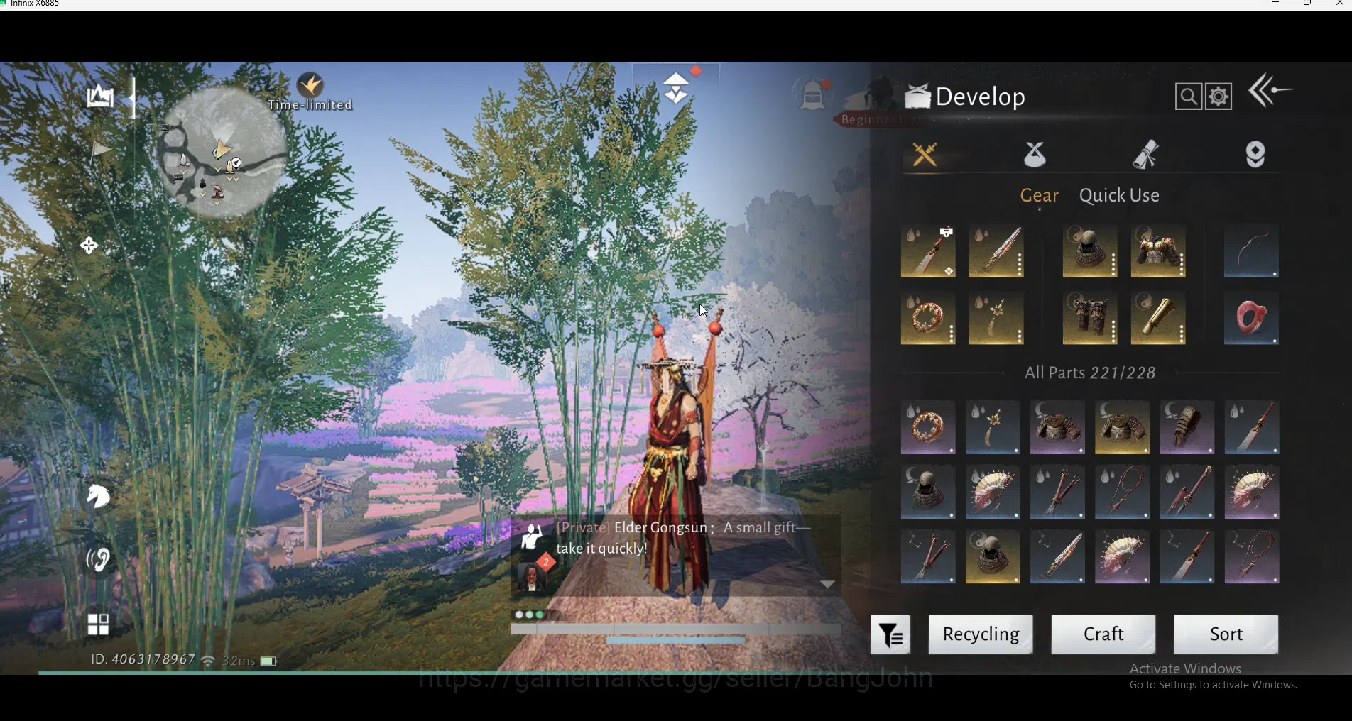 Where Winds Meet Accounts Global | Level 75 | MC Male | Mid Game | 1 Harmoni image 15
