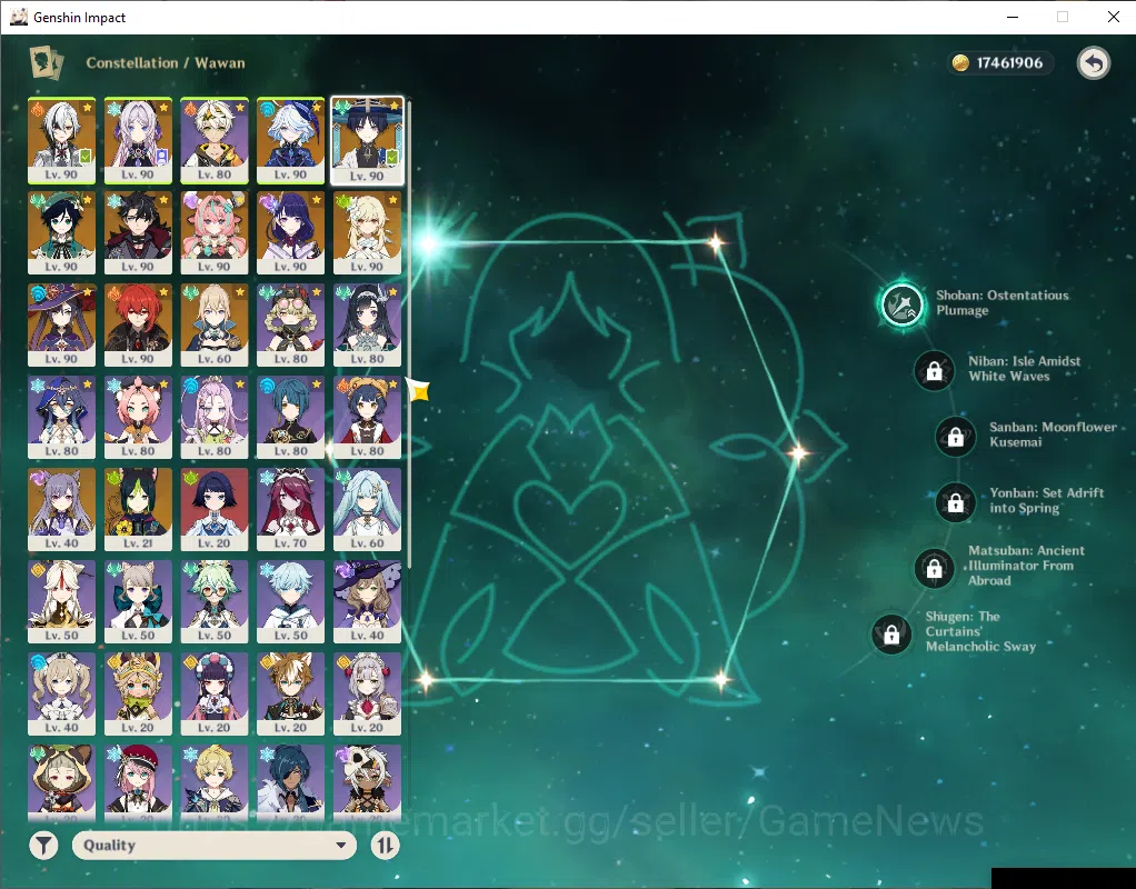 Genshin Impact Accounts ASIA|AR 59|8 Limited+13(*5WEP)|(WandererC1,Arlecch image 14