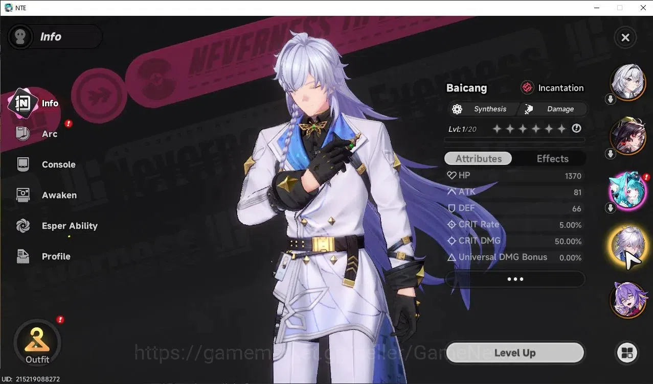 Neverness to Everness Accounts Global NA|HL 3| 3 SSR Hotori, Baicang, Fadia|Autum image 2