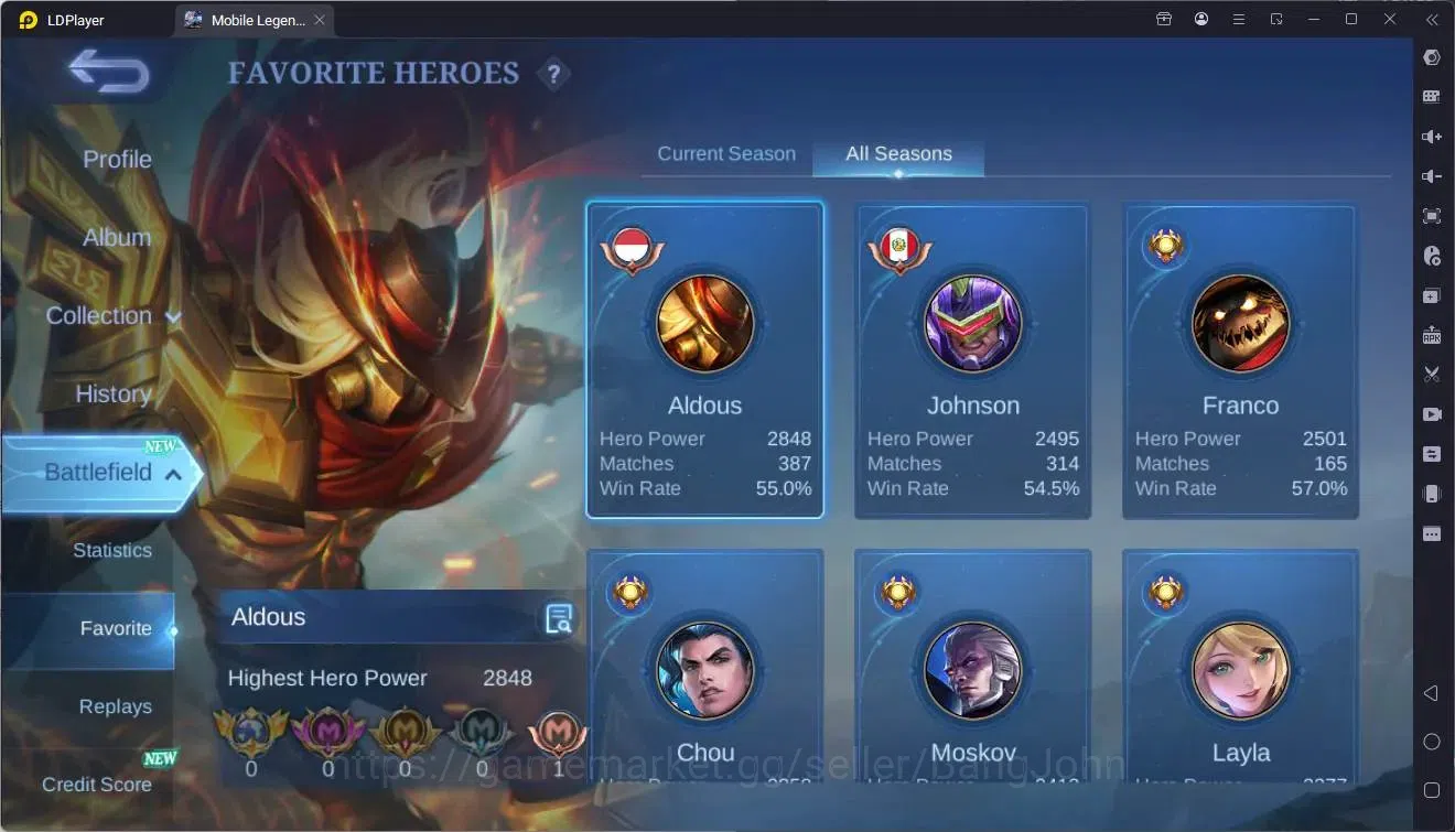 Mobile Legends: Bang Bang Accounts Global | Hero 89 | Skin 172| Expert| CC Natalia| L image 19