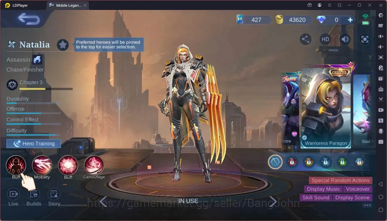 Mobile Legends: Bang Bang Accounts Global | Hero 89 | Skin 172| Expert| CC Natalia| L image 9