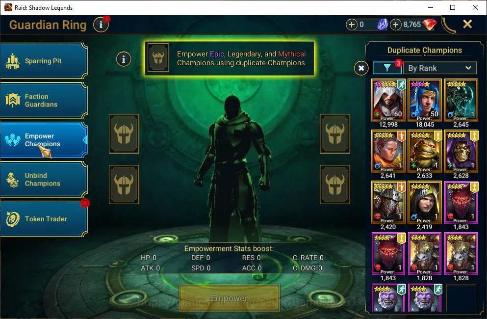 Raid: Shadow Legends Accounts Mid-Game Lv19 311K Power|1 Mythical (Gharol Bloodmaul)|26 Legendary 10