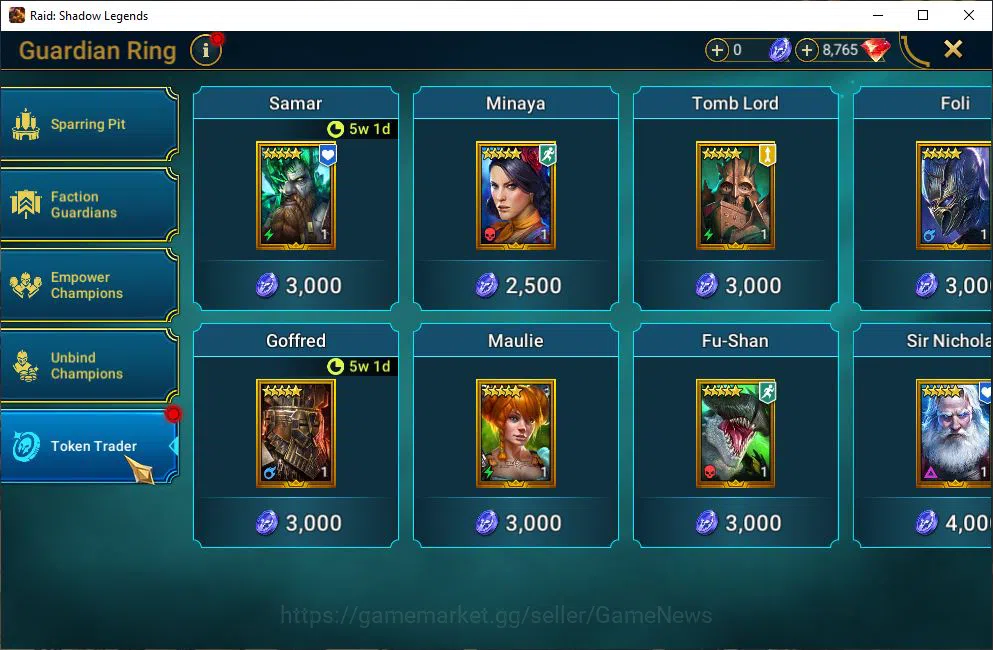 Raid: Shadow Legends Accounts Mid-Game Lv19 311K Power|1 Mythical (Gharol Bloodmaul)|26 Legendary 12