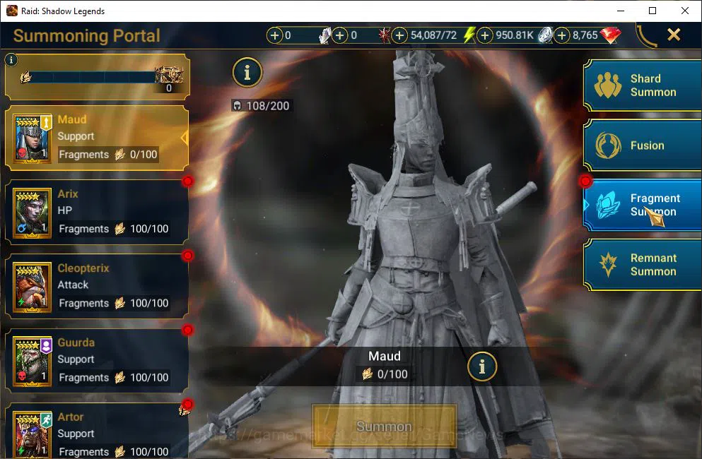 Raid: Shadow Legends Accounts Mid-Game Lv19 311K Power|1 Mythical (Gharol Bloodmaul)|26 Legendary 19