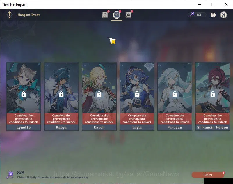 Genshin Impact Accounts Mid Game ASIA|AR 42|2 Limited+1 [5 Star's Weapon]|Arlecchino C1,Mualani]|Diluc,Bennett,Fischl Etc|MC 10