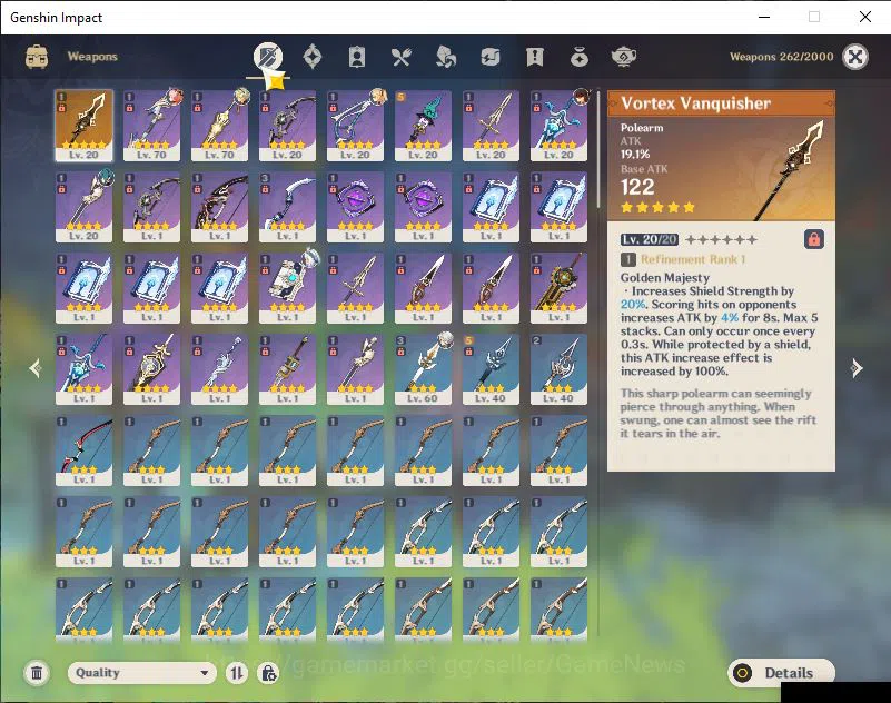 Genshin Impact Accounts Mid Game ASIA|AR 42|2 Limited+1 [5 Star's Weapon]|Arlecchino C1,Mualani]|Diluc,Bennett,Fischl Etc|MC 4
