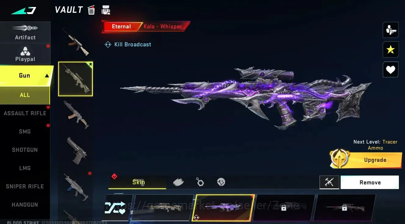 Blood Strike Accounts Starter ASIA|Fresh Acc. |Eternal Kala - Whisper (Lv2, Kill Broadcast) | L3, Bronze IV 2
