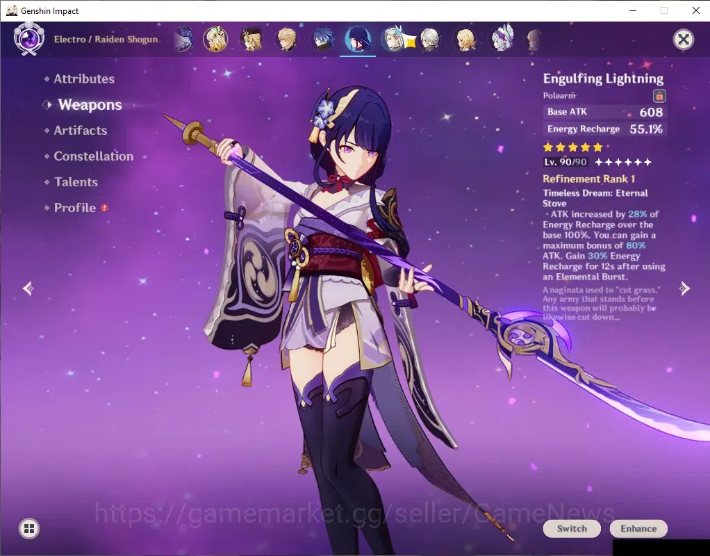 Genshin Impact Accounts ASIA|AR 60|PremTeam [Mavu,Arlecchino,Neuvilette]|1 image 7