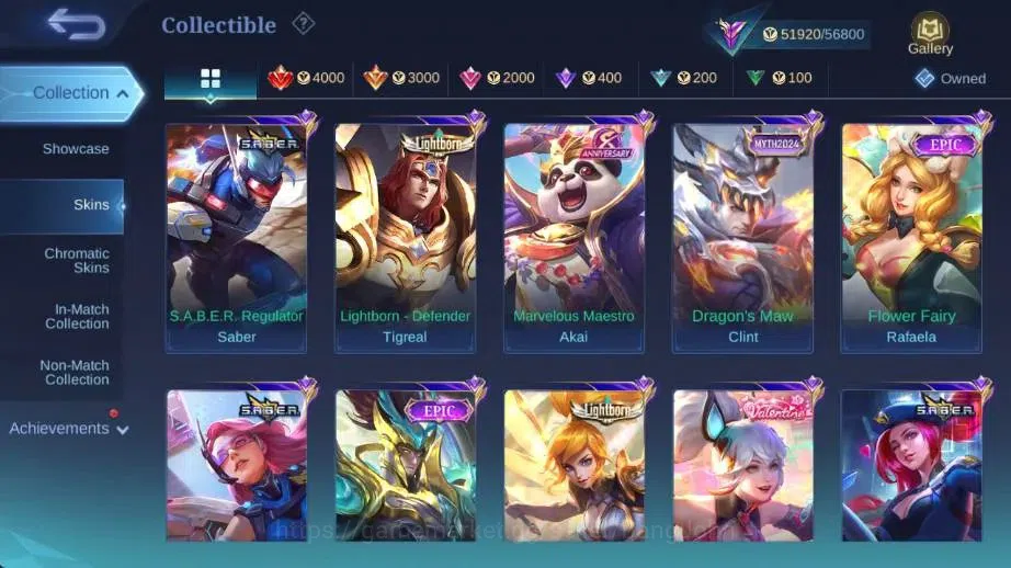 Mobile Legends: Bang Bang Accounts Global|Skin 239|Renowned|Collector Natalia|KOF Kar image 10