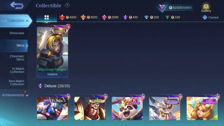 Mobile Legends: Bang Bang Accounts Global|Skin 239|Renowned|Collector Natalia|KOF Kar image 11