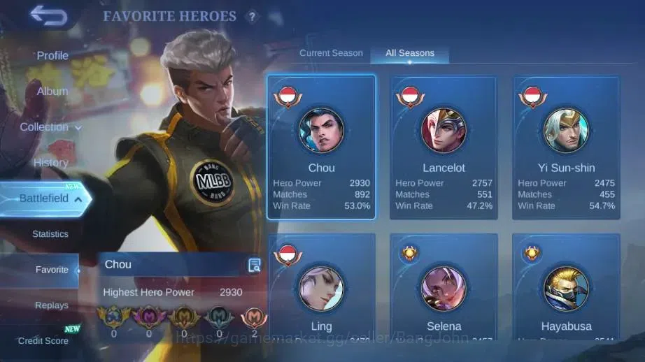 Mobile Legends: Bang Bang Accounts Global|Skin 239|Renowned|Collector Natalia|KOF Kar image 13